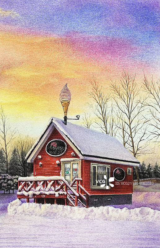 瑞雪兆丰年|彩铅图片素材