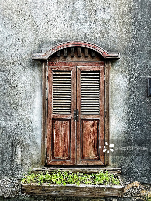 大鹏所城古建筑的窗图片素材