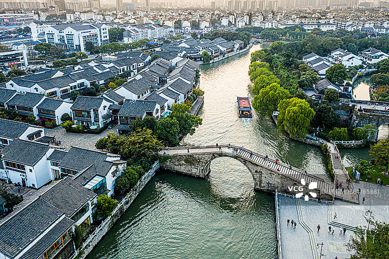 苏州市南部水乡景色图片素材