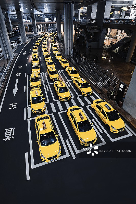 黄色出租车图片素材