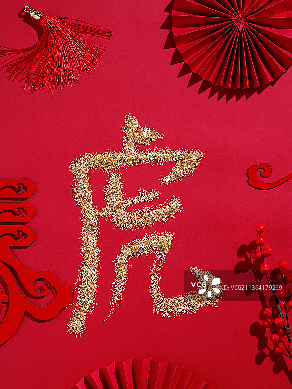 2022春节虎年红色节日图片素材