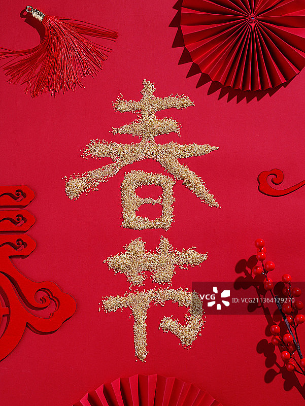 2022春节虎年红色节日图片素材