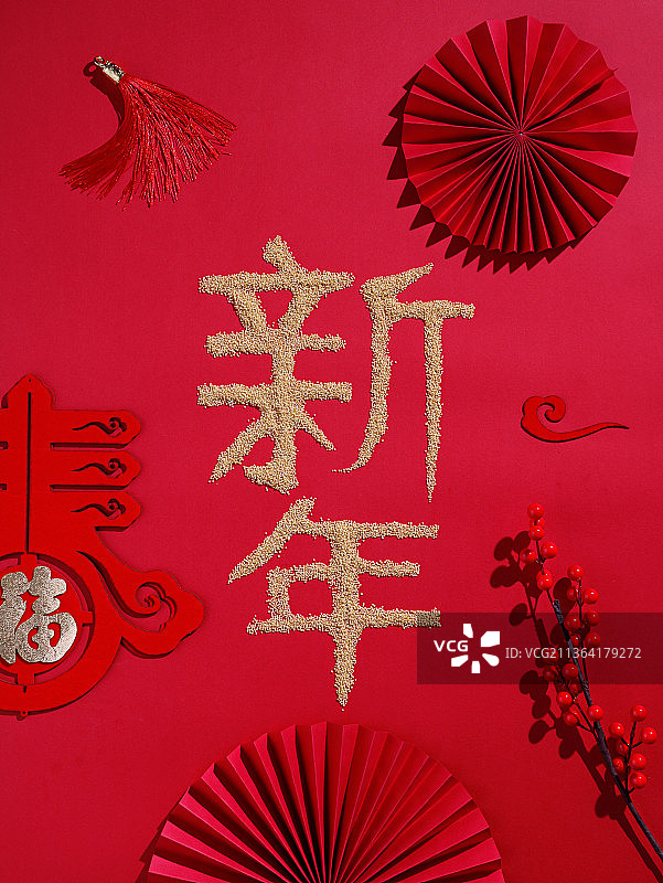 2022春节虎年红色节日图片素材