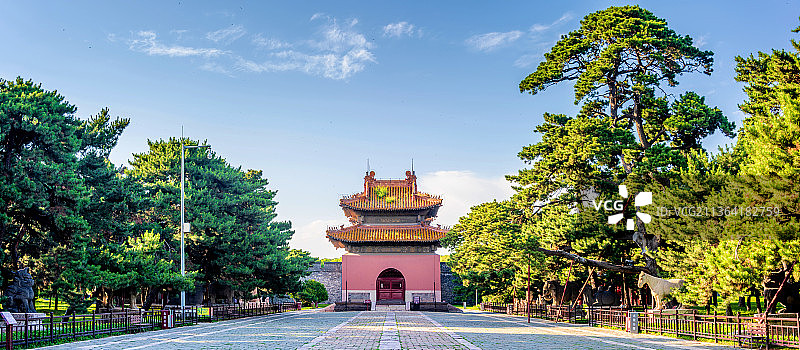 中国辽宁沈阳清昭陵神功圣德碑亭图片素材