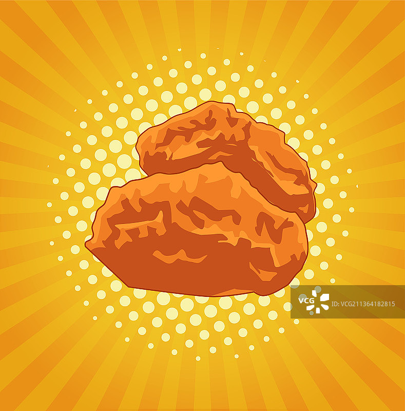 炸鸡翅矢量插画图片素材