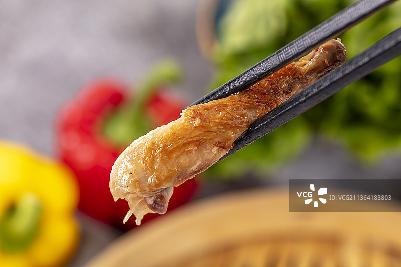 鸡腿肉特写图片素材