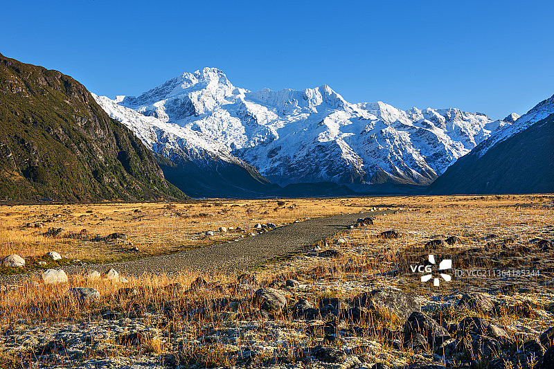 新西兰，南岛，库克山风景。图片素材