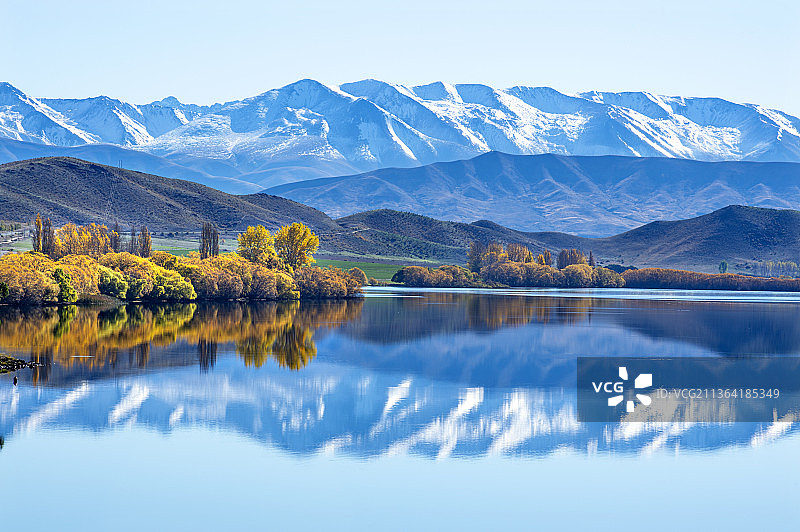 新西兰，南岛，库克山风景。图片素材