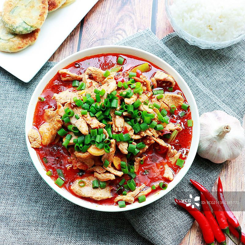 水煮肉片图片素材