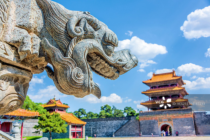 中国辽宁沈阳清昭陵方城隆恩门图片素材