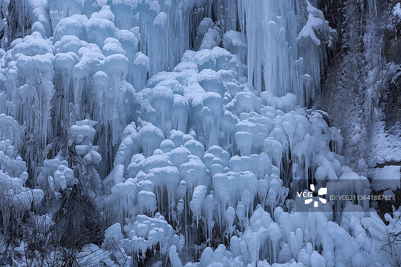 神泉峡，冰瀑图片素材