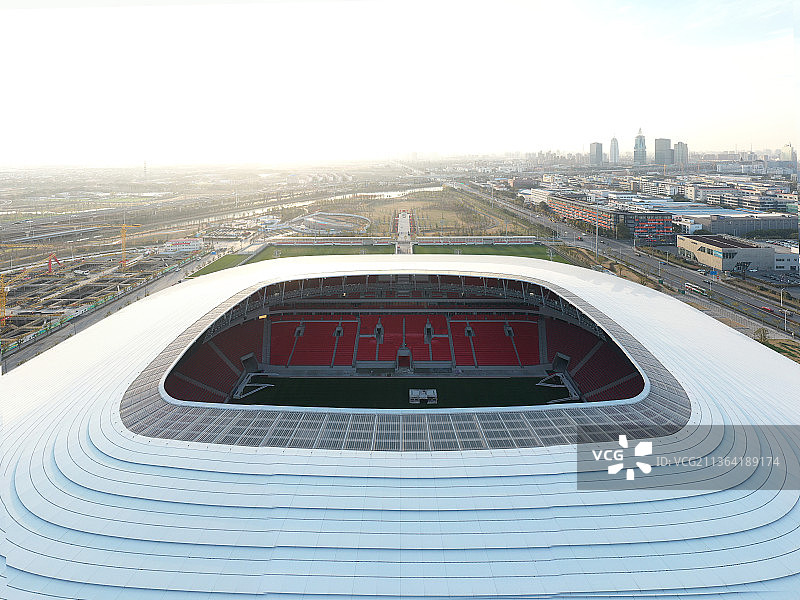 上海浦东足球场图片素材