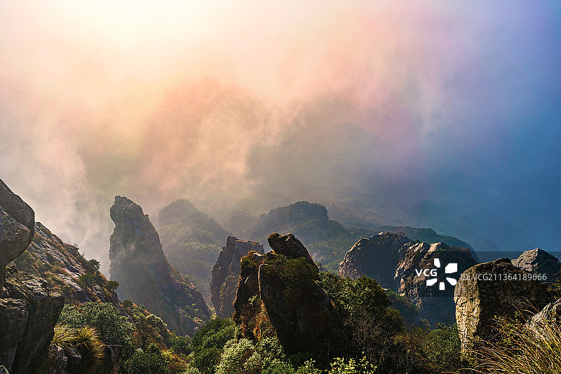 庐山五老峰风光图片素材