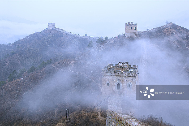 河北涞源县乌龙沟长城图片素材