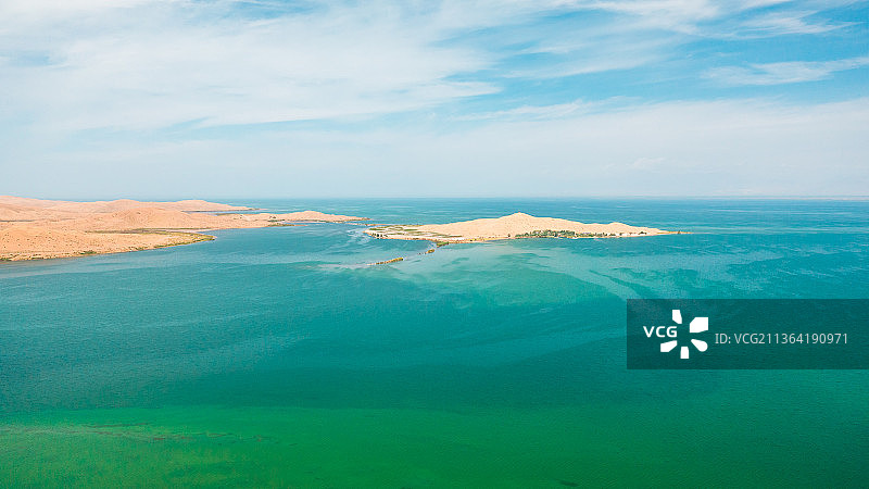 新疆巴音郭楞蒙古自治州博湖县博斯腾湖国家湿地公园自然风光图片素材