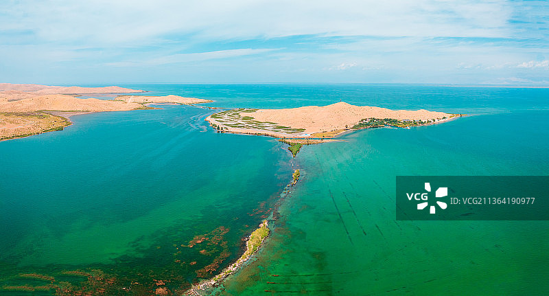 新疆巴音郭楞蒙古自治州博湖县博斯腾湖国家湿地公园自然风光图片素材