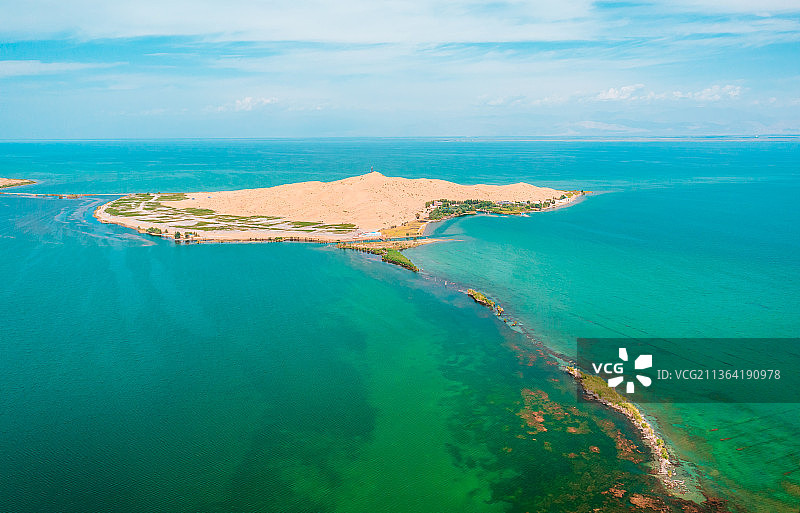 新疆巴音郭楞蒙古自治州博湖县博斯腾湖国家湿地公园自然风光图片素材