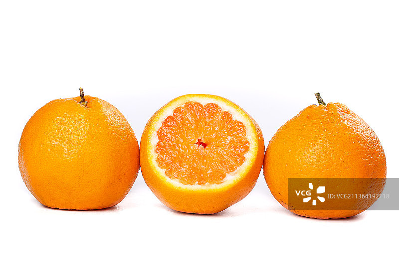 白底上的耙耙柑图片素材