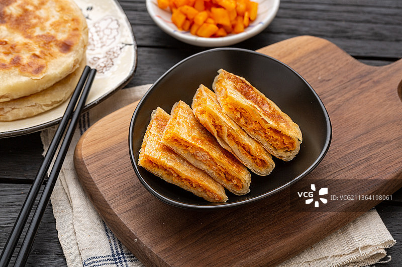 奥尔良鸡肉馅饼图片素材