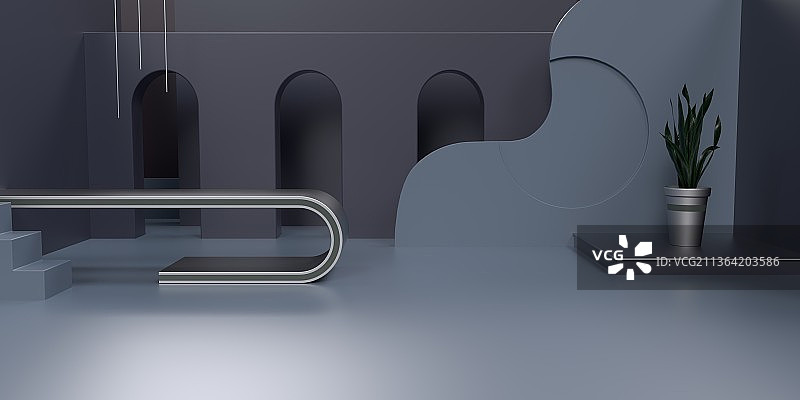 c4d室内建筑空间图片素材