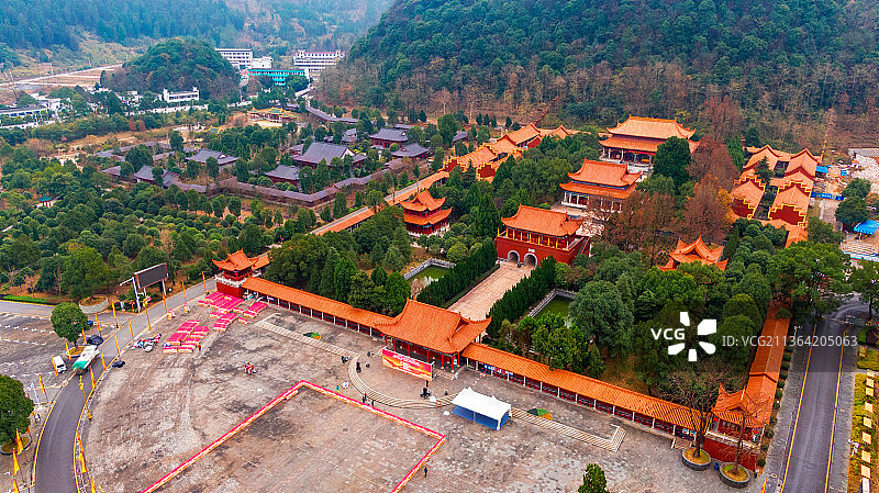 俯瞰舜帝陵图片素材