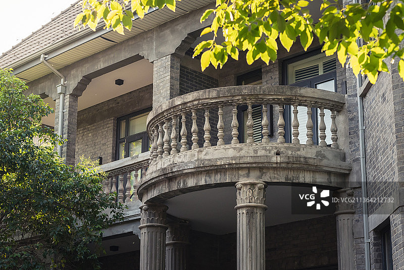 古色古香的民国庭院风情图片素材