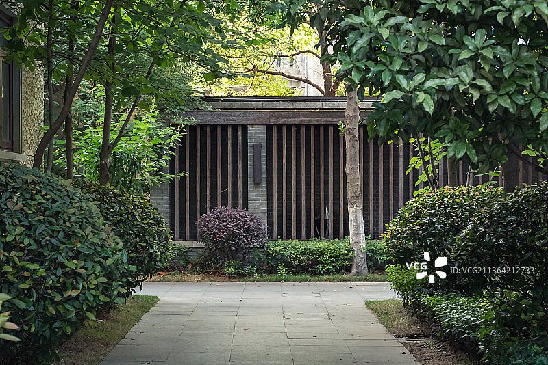 古色古香的民国庭院风情图片素材