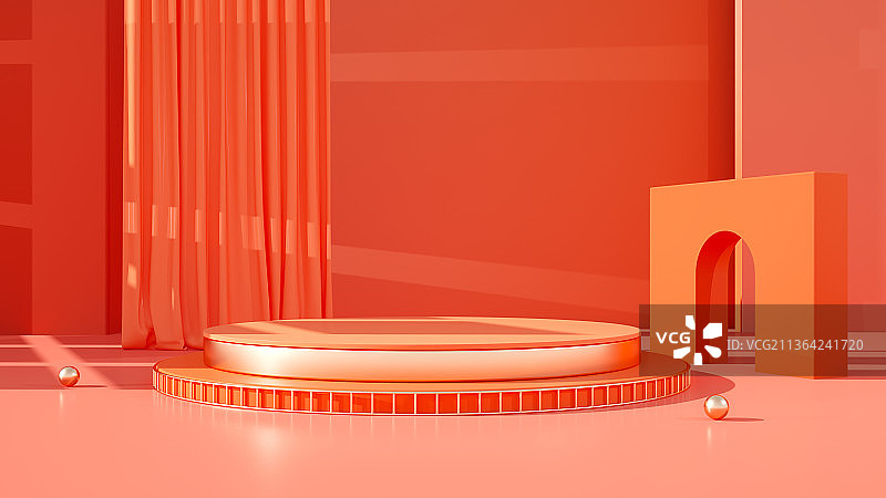 简约C4D展台图片素材