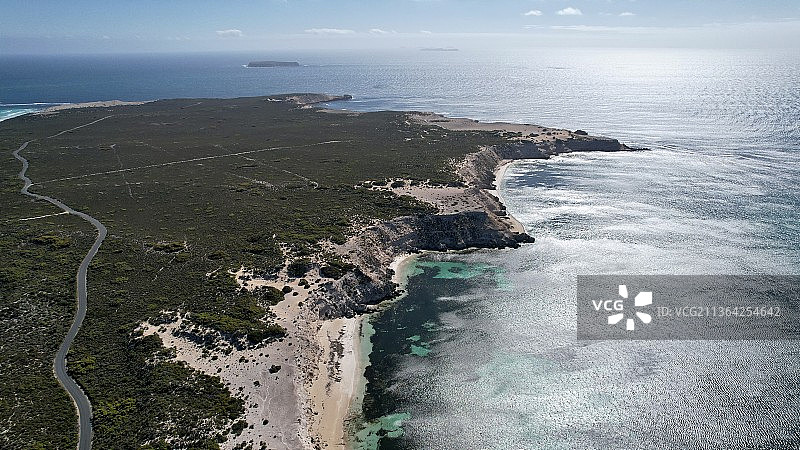 海岸线的航拍图片素材
