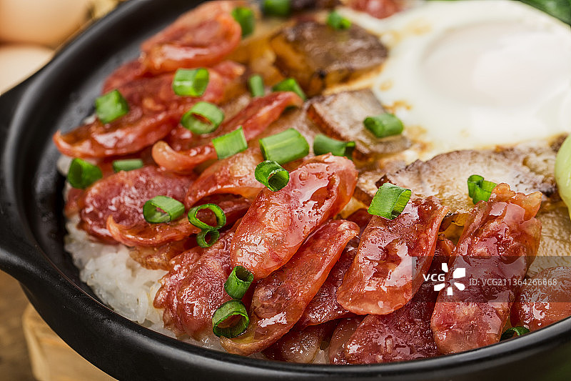 腊味煲仔饭图片素材