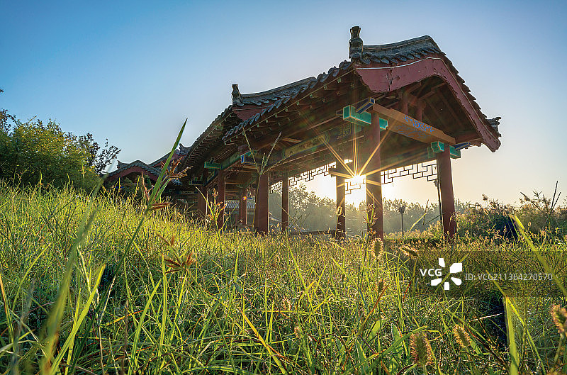 章丘百脉泉公园风光图片素材