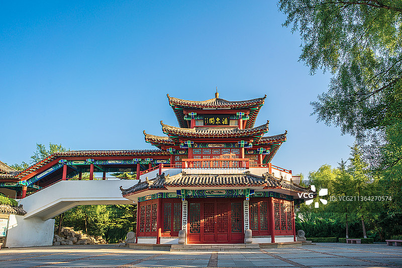 章丘百脉泉公园风光图片素材