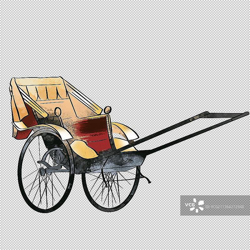 黄包车 交通工具 人力车 马船图片素材