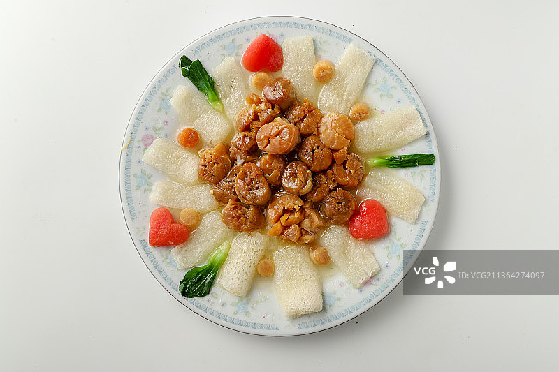 竹荪瑶柱脯图片素材