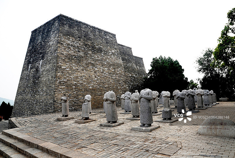 陕西咸阳乾陵六十一蕃臣石刻图片素材