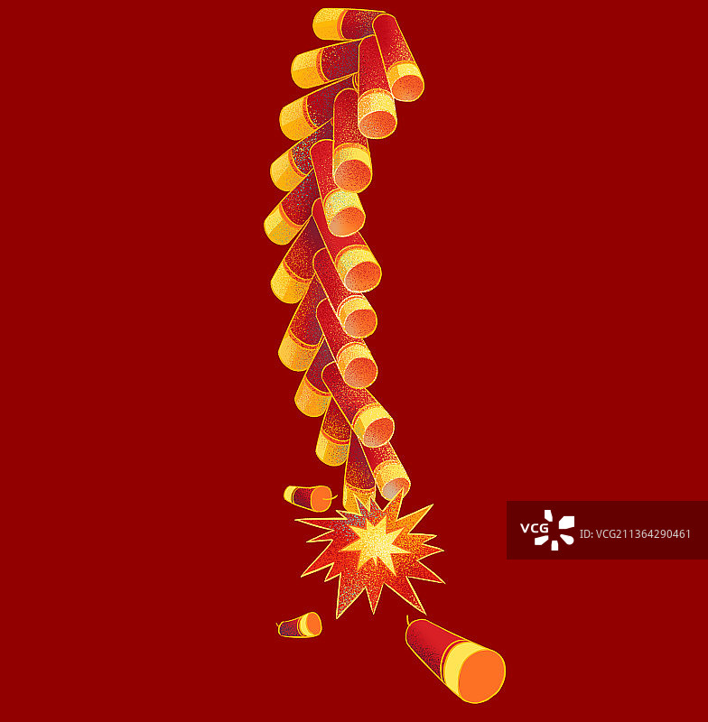 鞭炮插画图片素材