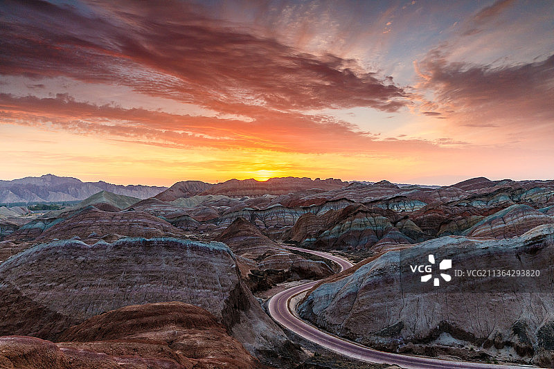 甘肃张掖七彩丹霞景区图片素材