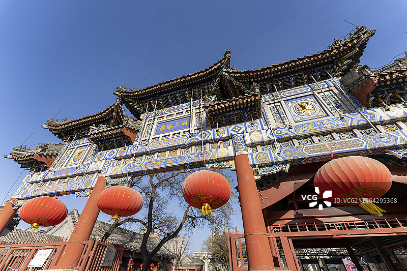 北京白云观古建筑道观图片素材