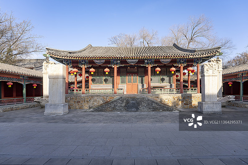 北京白云观古建筑道观图片素材