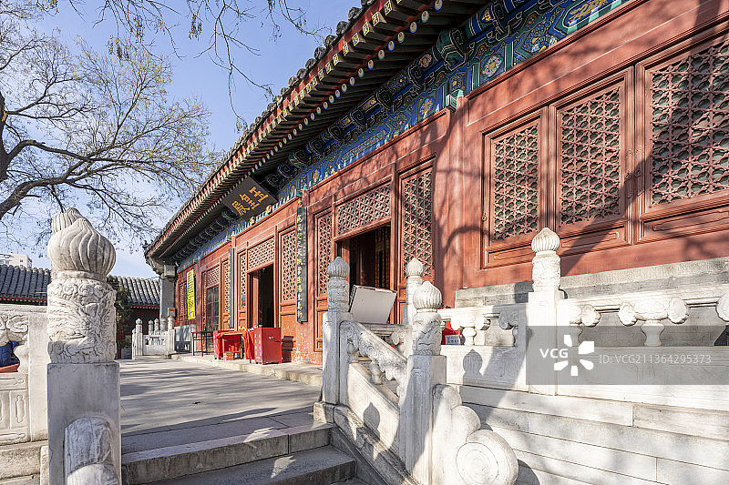 北京白云观古建筑道观图片素材