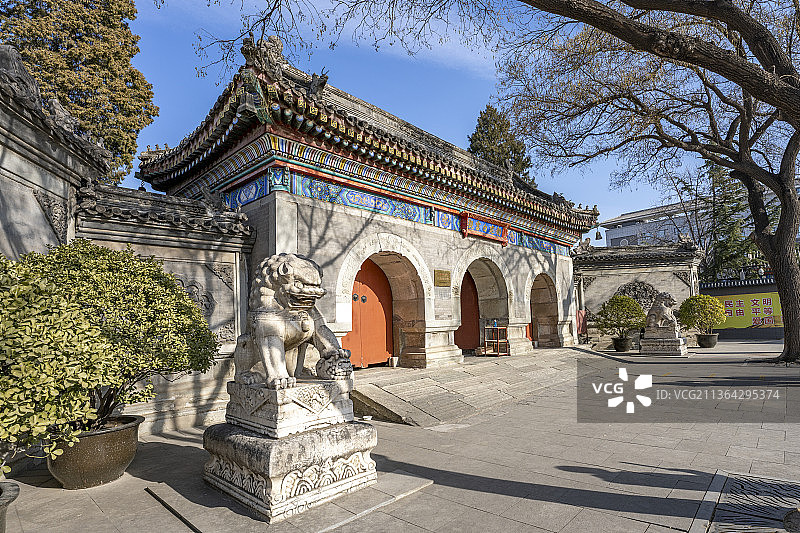 北京白云观古建筑道观图片素材