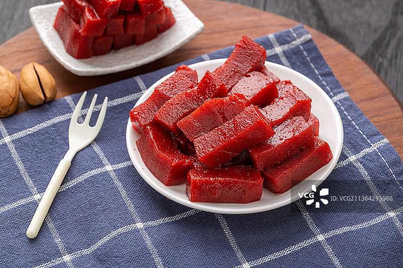 老式手工山楂糕图片素材