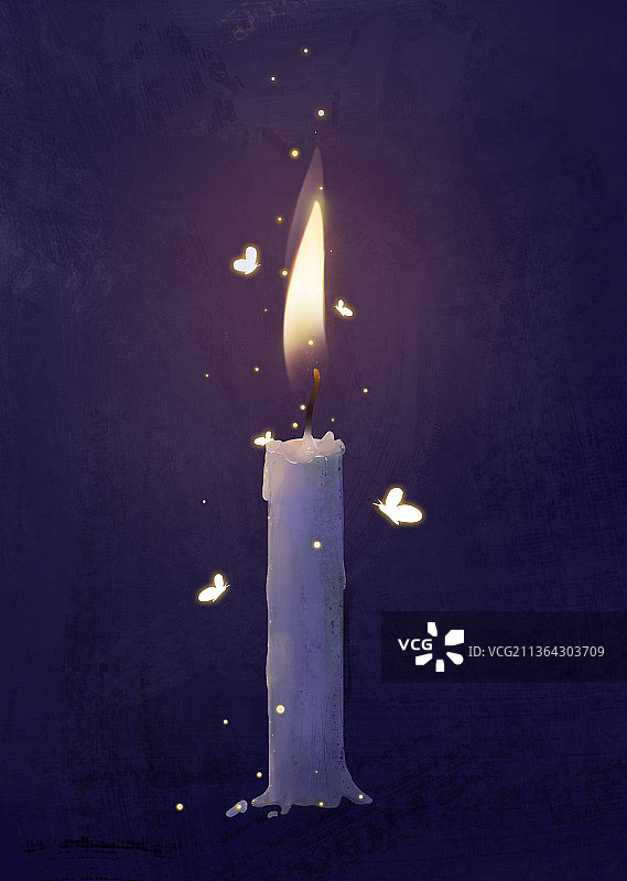 燃烧的蜡烛图片素材