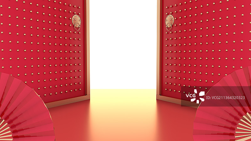 中式创意展台图片素材