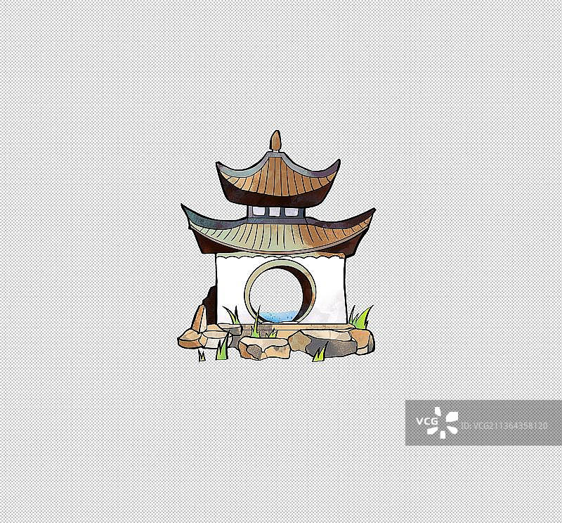 传统民居古建筑木雕艺术图片素材