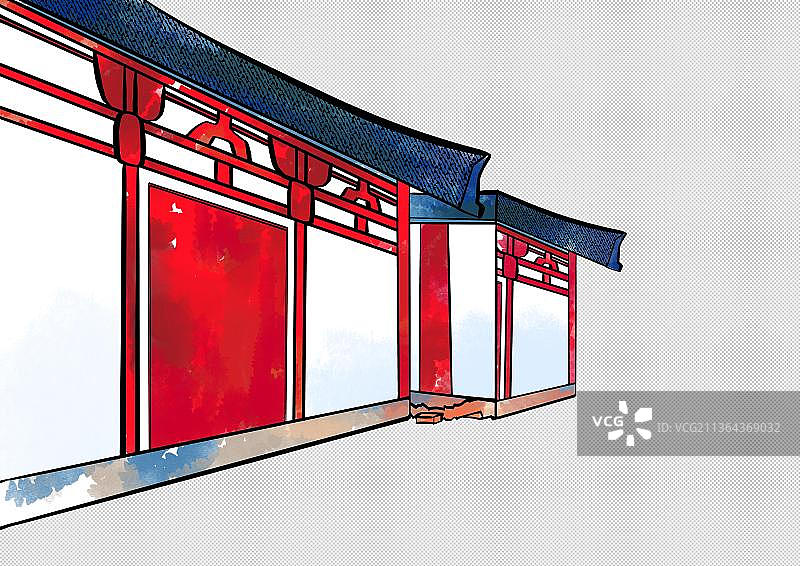 唐代 房屋 古建筑图片素材