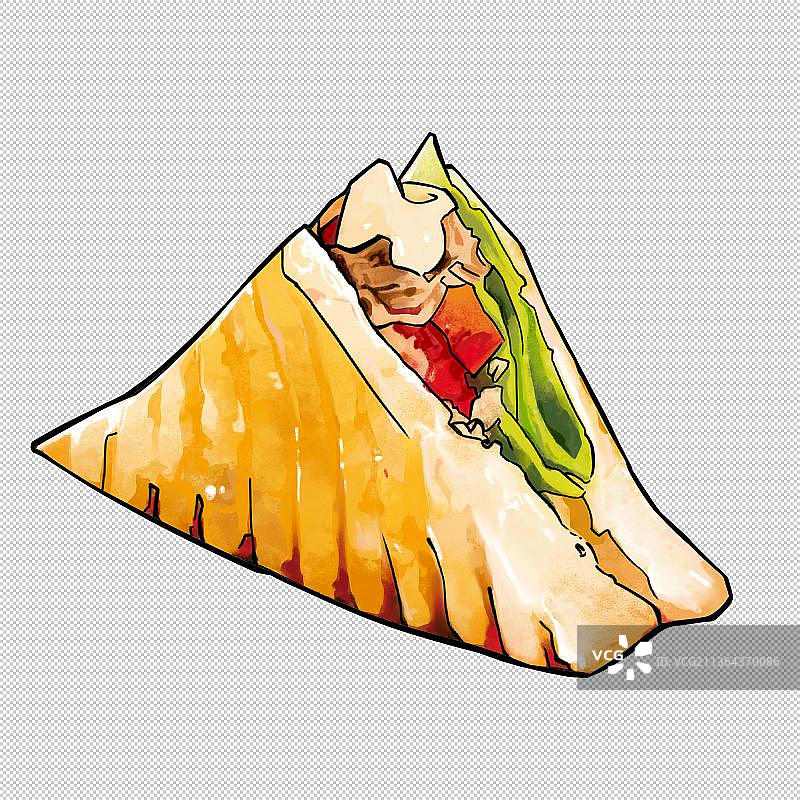 一份水果西多士 吐司面包片三明治 美食食物餐饮菜单饮食图片素材