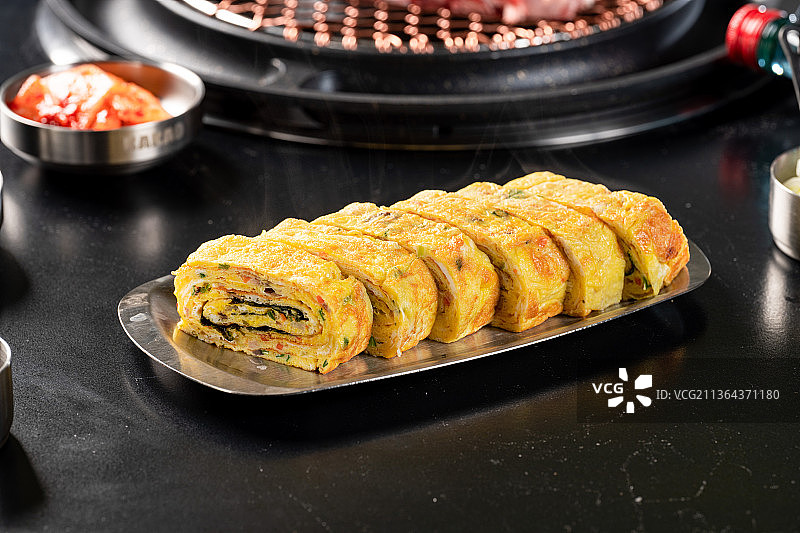 韩式烤肉 韩国料理 芝士排骨 韩式辣鸡爪 韩国街头图片素材