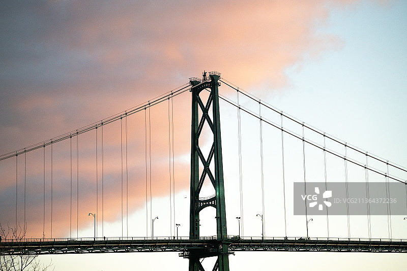 加拿大温哥华狮门大桥图片素材