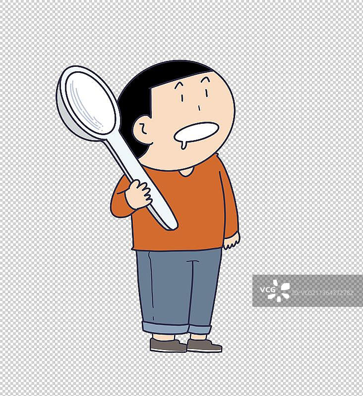 元素：馋嘴的人物图片素材